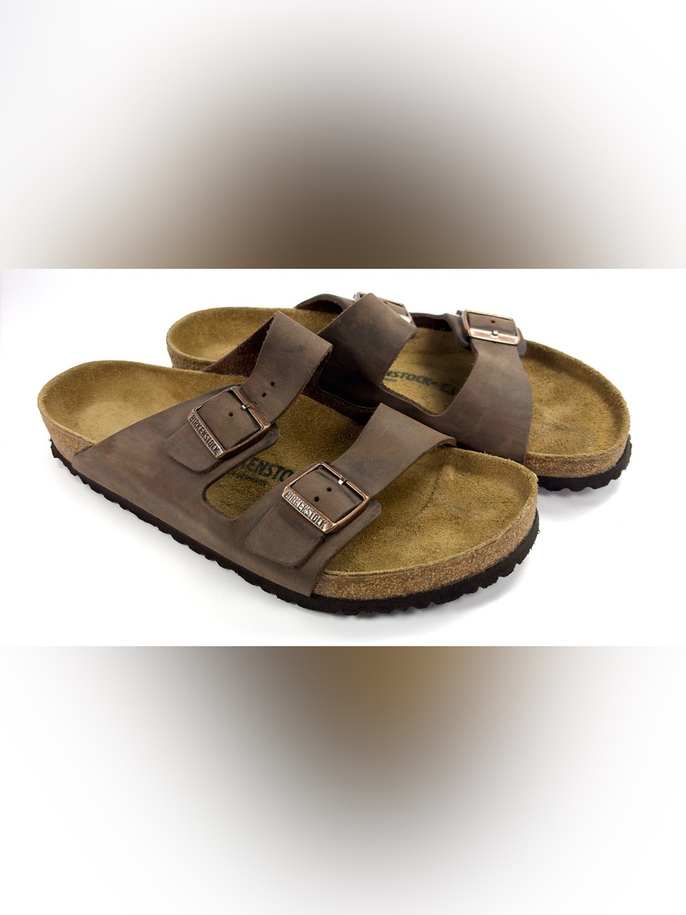 Birkenstock Arizona Habana Oiled Leather Sandals Brown Men’s 13 EU 46 Regular